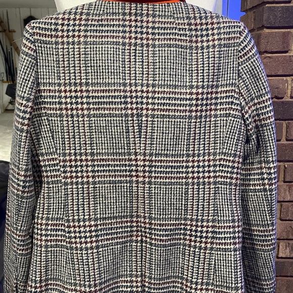 J. Crew Houndstooth Schoolboy Blazer Size 4 - Picture 3 of 7